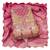 Women pink simmer jacquard  dress material with dupatta