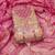 Women pink simmer jacquard  dress material with dupatta