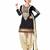 Fog Letest Black & Cream Patiyala Salwar Suit