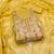 Women yellow simmer jacquard  dress material with dupatta