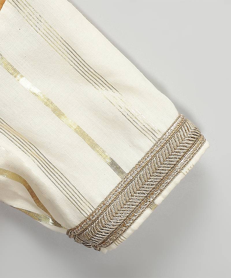 Multicolor printed cotton silk lehenga set