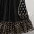 Black embroidered cotton silk lehenga set