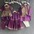 Purple embroidered cotton silk lehenga set
