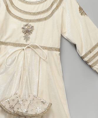 White embroidered velvet anarkali set 3