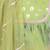 Green printed organza lehenga set