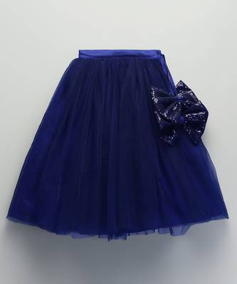 Blue sequin cotton lehenga set 5