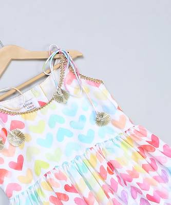 Multicolor printed cotton silk kurta set 5