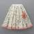 White printed cotton silk lehenga set