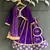 Purple embroidered velvet lehenga set