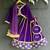 Purple embroidered velvet lehenga set