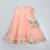 Peach embroidered georgette lehenga set