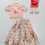 Peach printed chanderi lehenga set