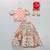 Peach printed chanderi lehenga set