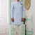 blue banarasi jacquard sherwani for men
