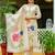 Cream viscose assam silk thread embroidered work with printed dupatta kurta pant set