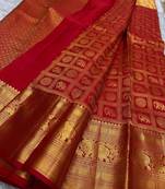 New Designer Woven Art Silk Women's Saree With Blouse Set