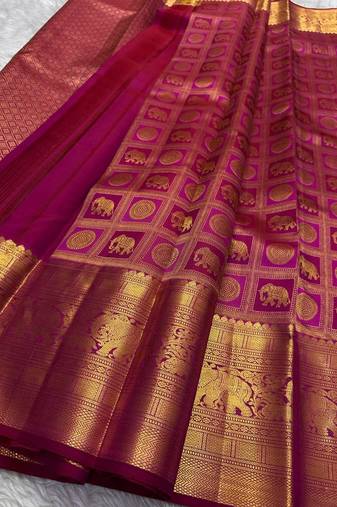 New Designer Woven Art Silk Women's Saree With Blouse Set