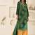 Green bandhani kurta set
