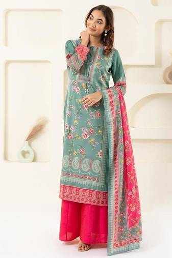 Leaf print kurta set