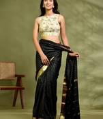 Amodin Designer Studio Women Floral Cutdana Embellished Padded Saree Blouse