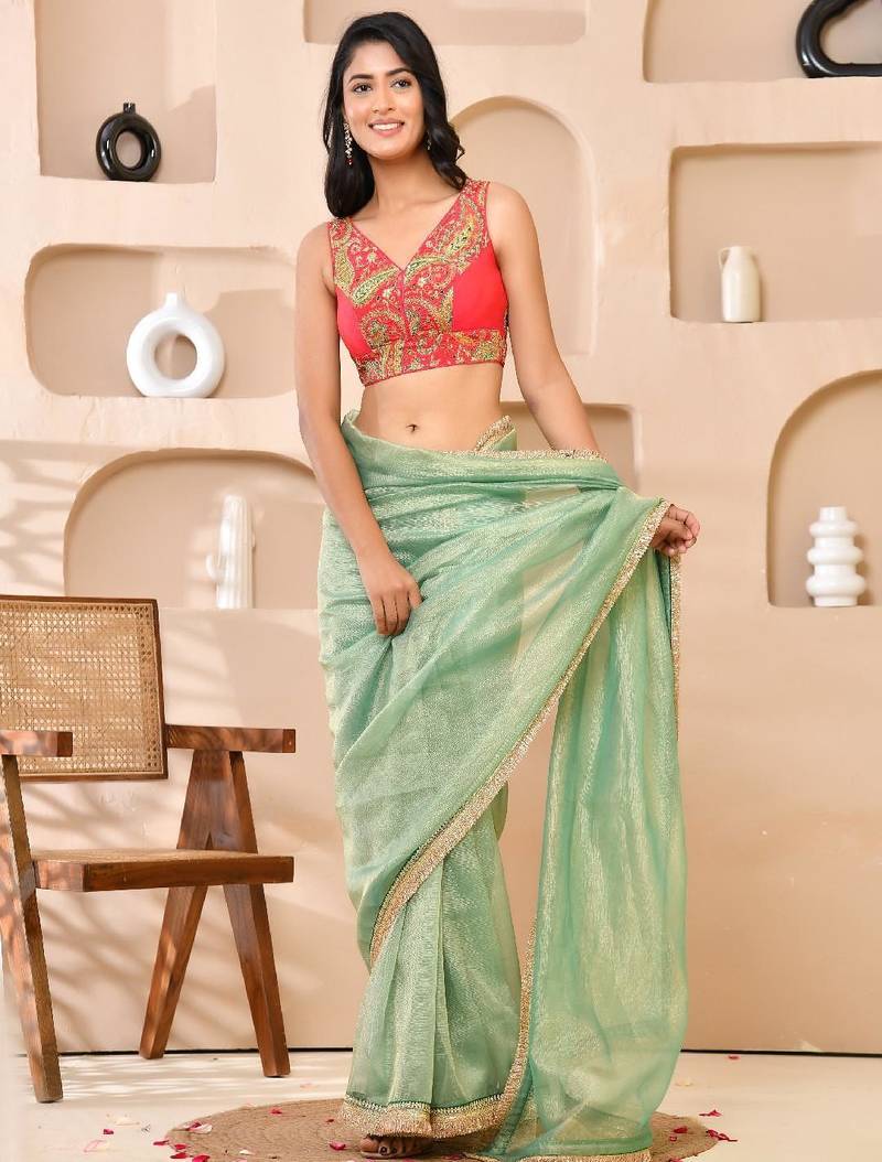 Paisley Zari Embroidered Padded Blouse