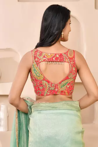 Paisley Zari Embroidered Padded Blouse