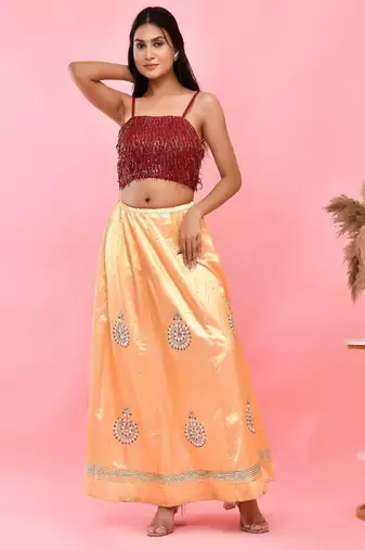 Embellished Sequined Saree Blouse