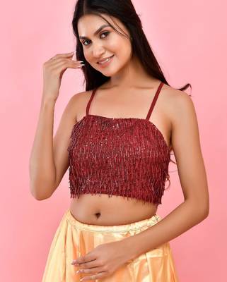 Embellished Sequined Saree Blouse 4