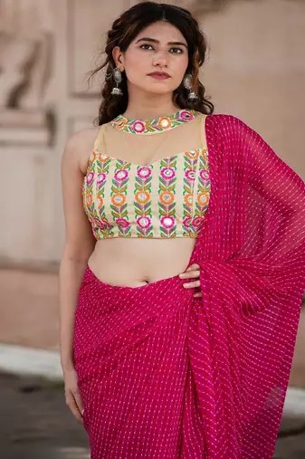 Embroidered Saree Blouse