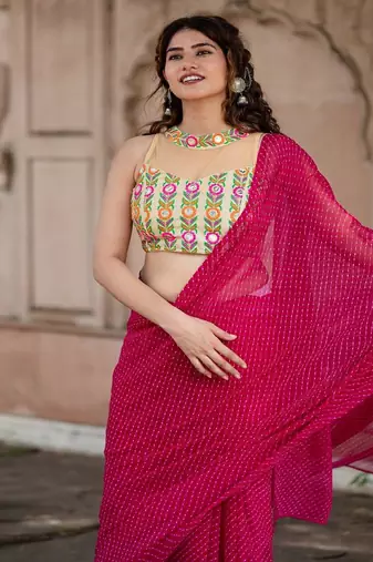 Embroidered Saree Blouse