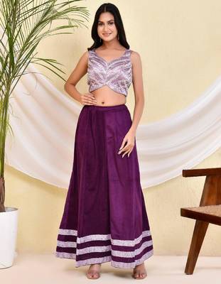 Embellished Sequinned Pearl-Studded Padded Saree Blouse 1