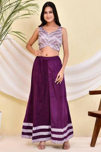 Embellished Sequinned Pearl-Studded Padded Saree Blouse