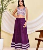 Embellished Sequinned Pearl-Studded Padded Saree Blouse