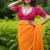 Printed Cotton Saree Blouse