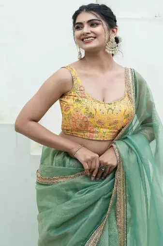 Floral Woven Design Banarsi Sleeveless Padded Cotton Saree Blouse