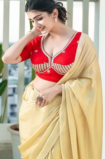 Embroidered Sweeteart Neck Saree Blouse