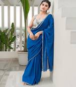 Women Embellished Sweetheart Neck Saree Blouse