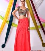 Embroidered Sweeteart Neck Saree Blouse