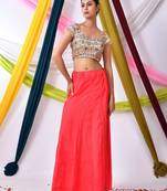 Embroidered Sweetheart Neck Saree Blouse