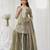 Green embroidered georgette sharara suit