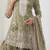 Green embroidered georgette sharara suit