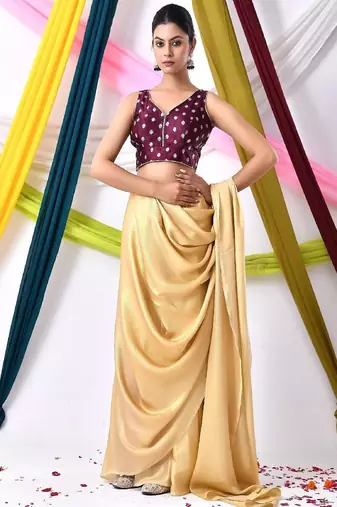 Woven Designed Saree Blouse