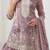 Purple embroidered georgette sharara suit stitched