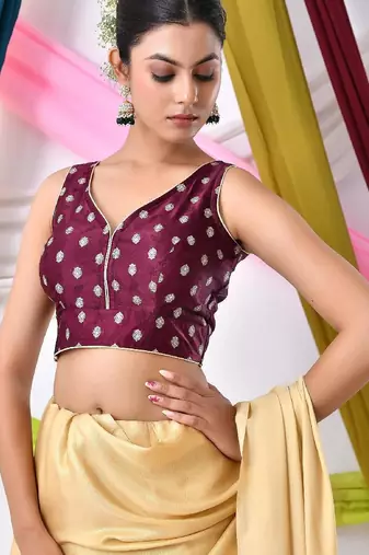Woven Designed Saree Blouse