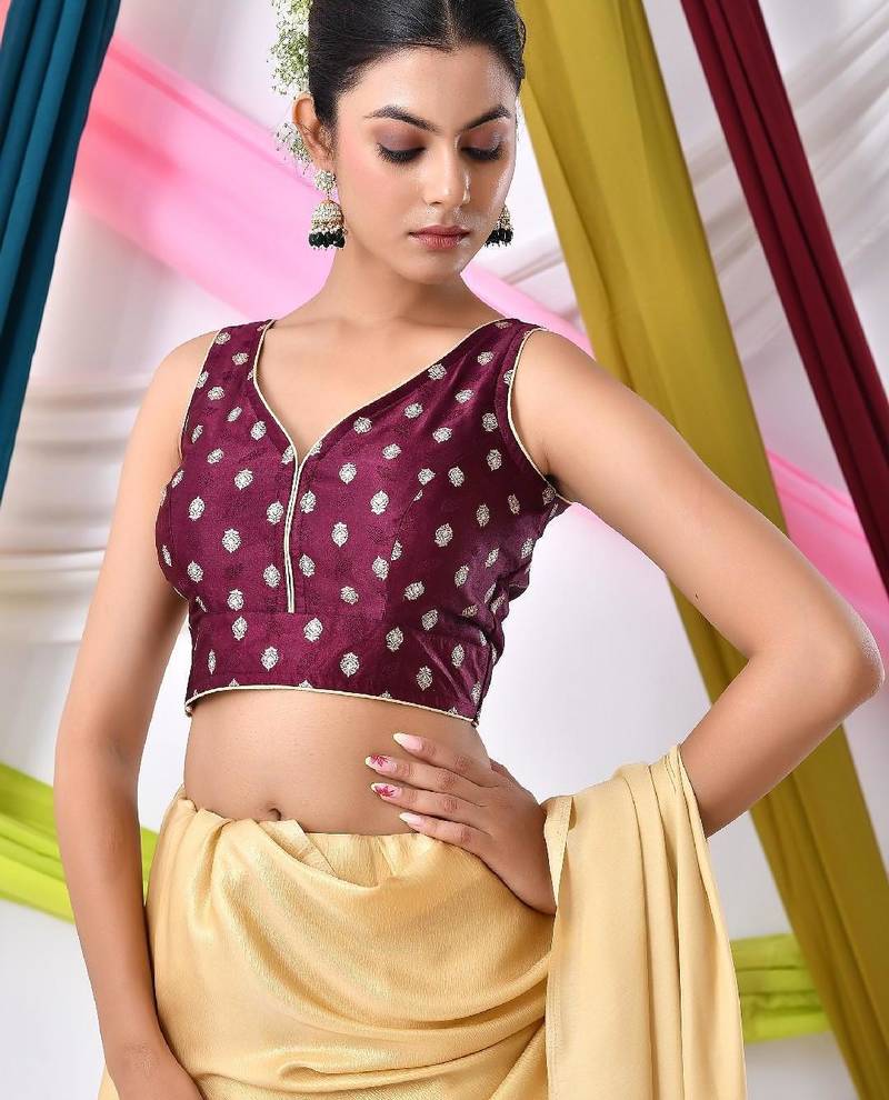 Woven Designed Saree Blouse