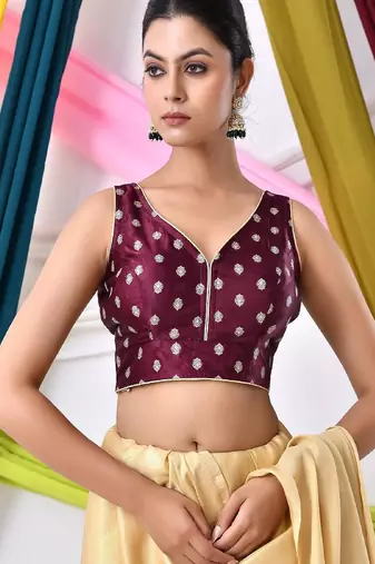 Woven Designed Saree Blouse