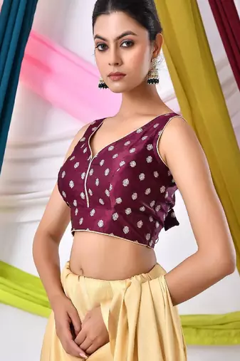 Woven Designed Saree Blouse