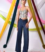 Embroidered Corset Saree Blouse