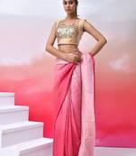 Women Embellished Sequined Masaba Cut Saree Blouse