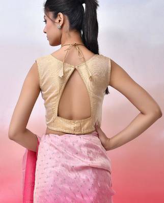 Women Embellished Sequined Masaba Cut Saree Blouse 2